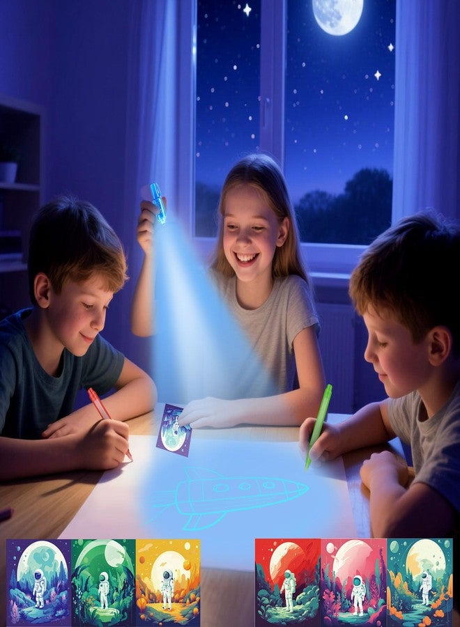 EODVICS Invisible Ink Pens 12 Pack with Notebook and UV Pen Light, Party Favors for Kids 8-12, Christmas Stocking Stuffers, Thanksgiving Halloween Goodie Bag Gifts - Image 5